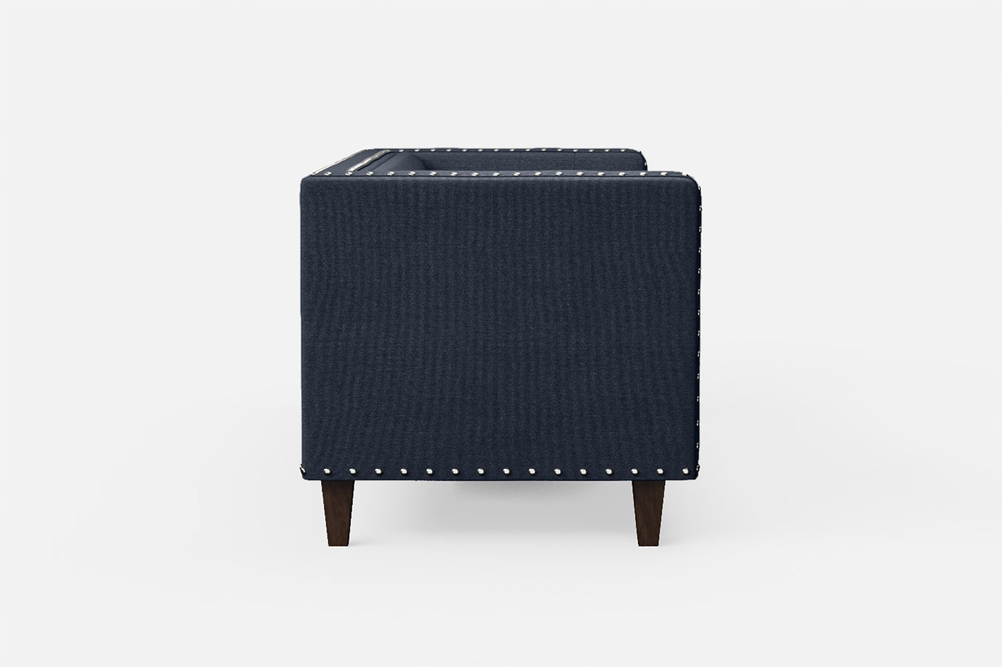 Rovigo 3 Seater Sofa Dark Blue Linen Fabric