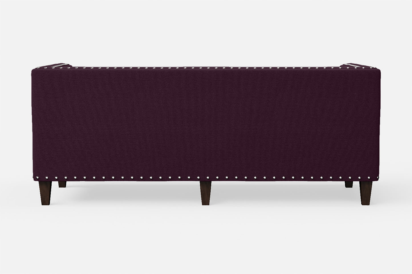 Rovigo 3 Seater Sofa Purple Linen Fabric