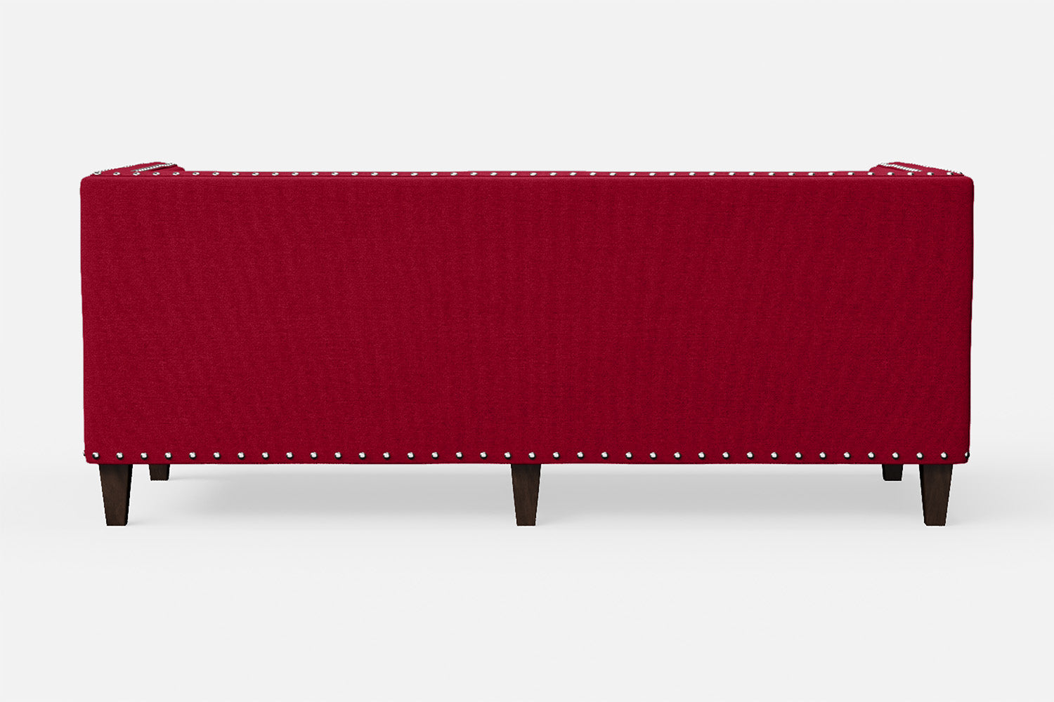 Rovigo 3 Seater Sofa Red Linen Fabric