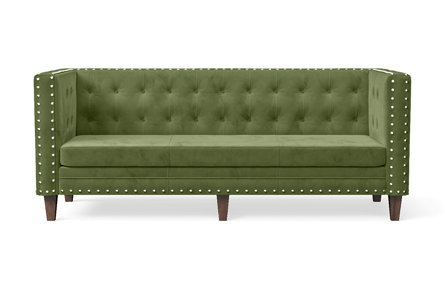 Rovigo 3 Seater Sofa Lime Velvet