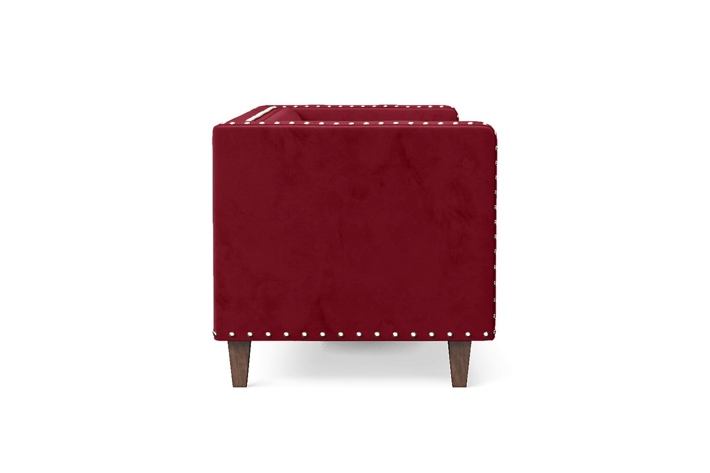 Rovigo 3 Seater Sofa Red Velvet