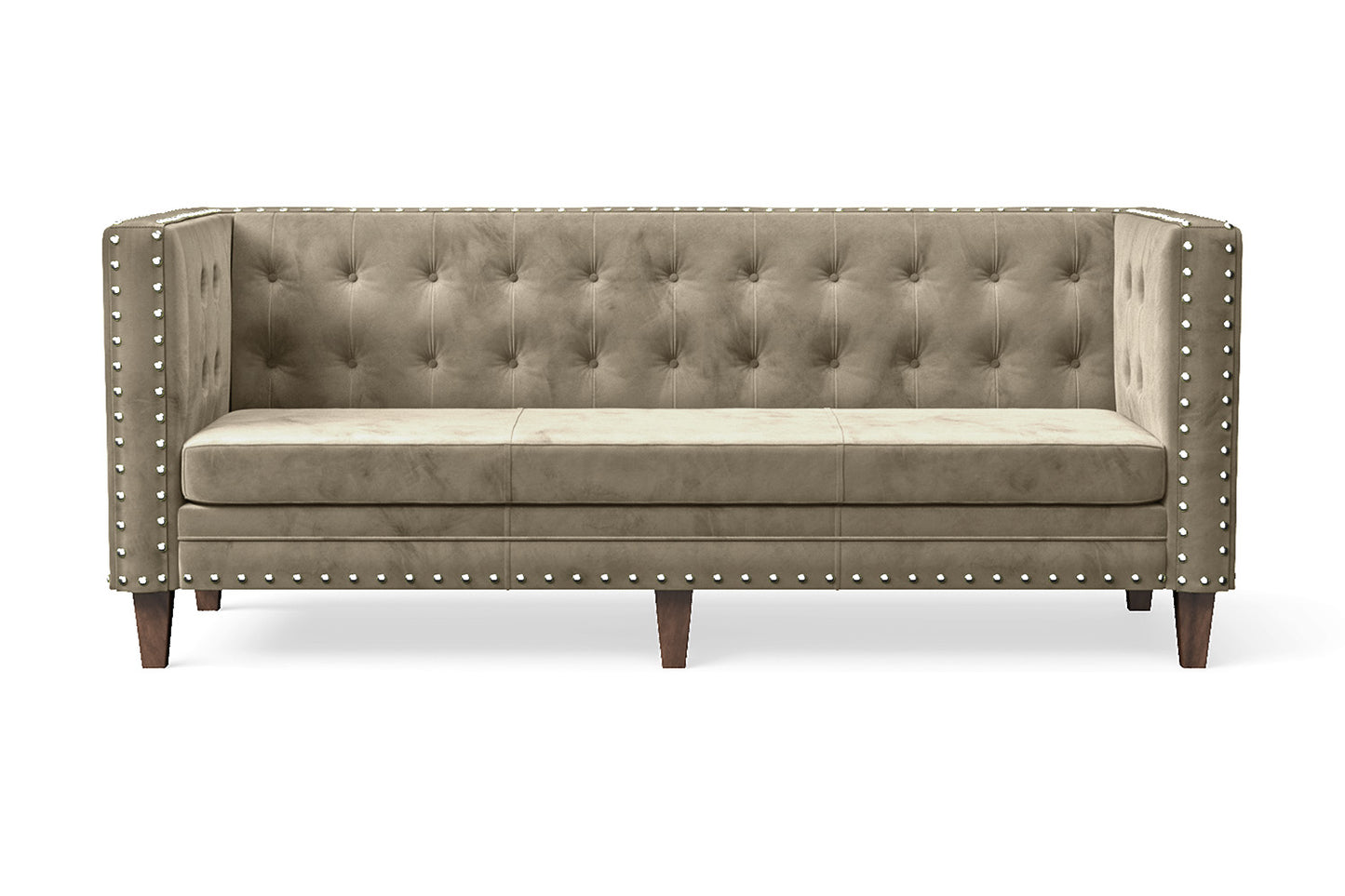 Rovigo 3 Seater Sofa Sand Velvet