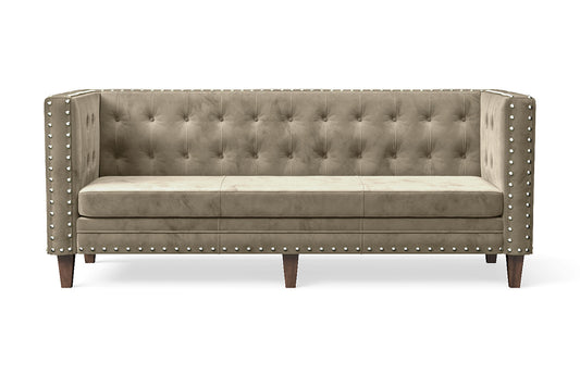 Rovigo 3 Seater Sofa Sand Velvet