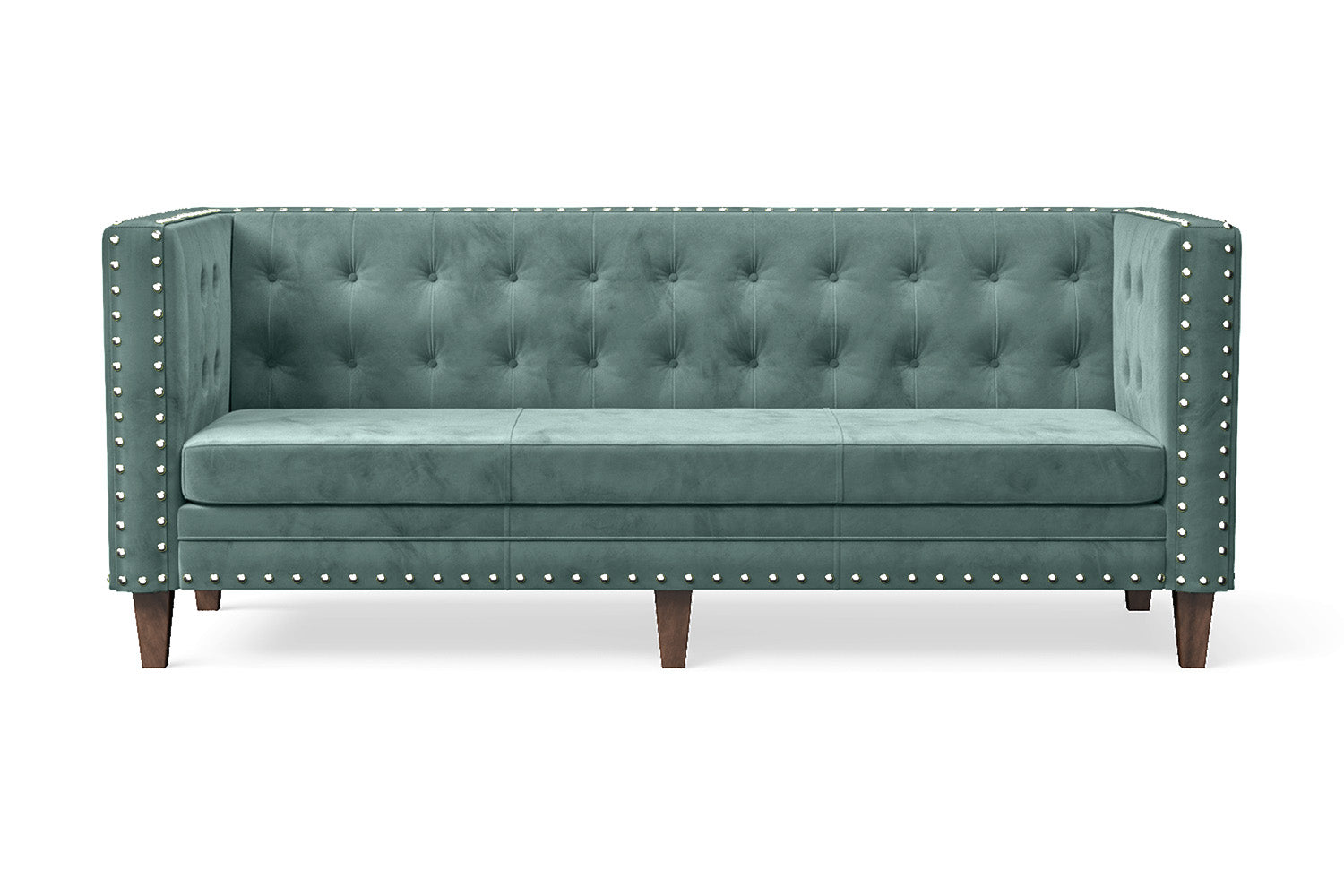 Rovigo 3 Seater Sofa Teal Velvet