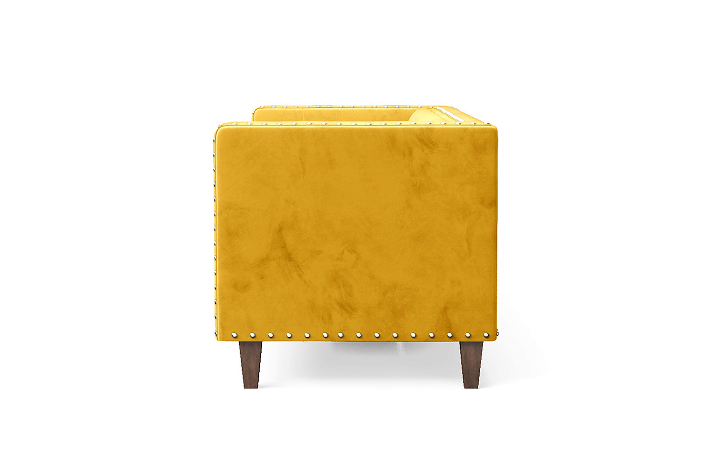 Rovigo 3 Seater Sofa Yellow Velvet