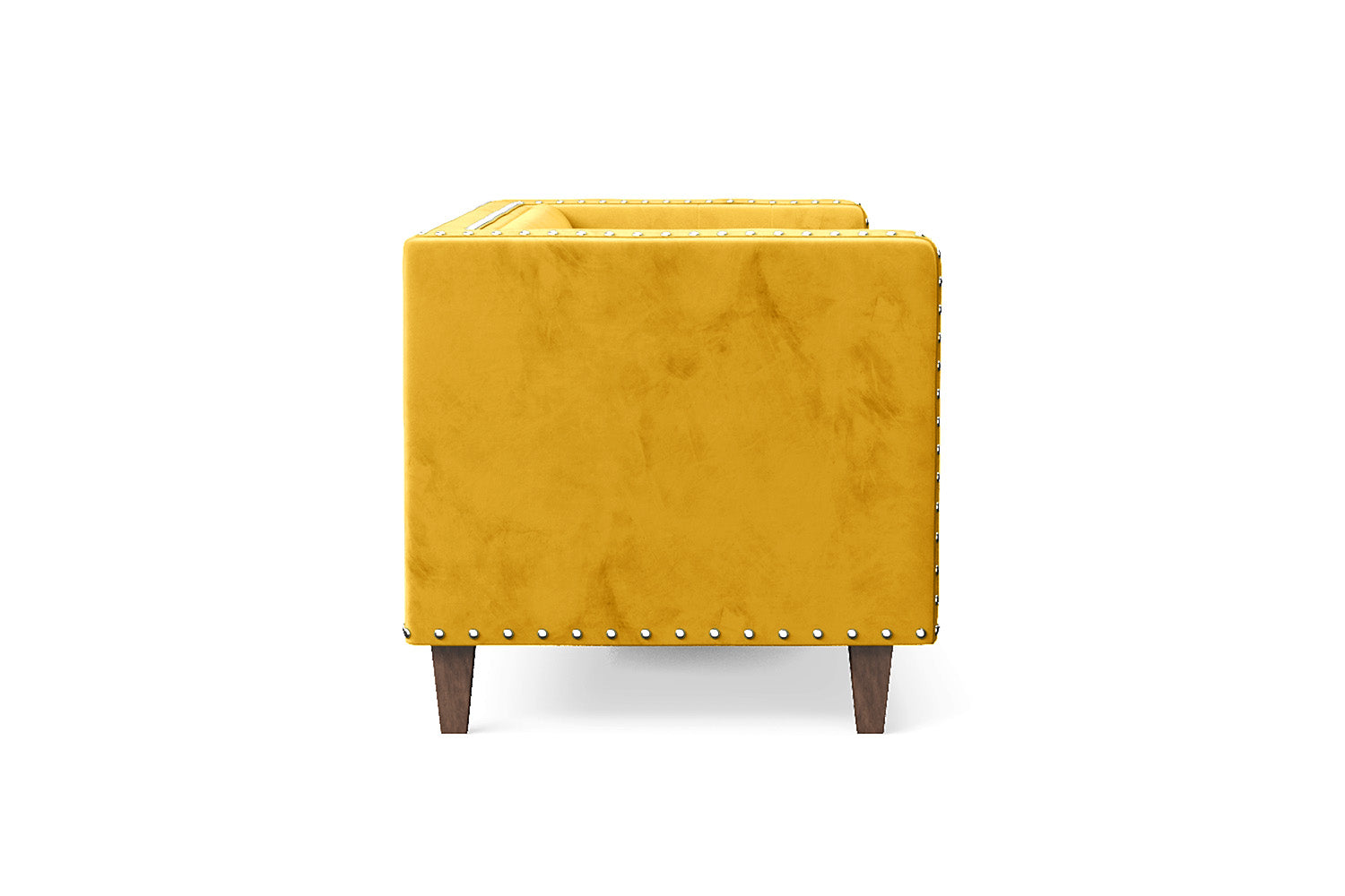 Rovigo 3 Seater Sofa Yellow Velvet