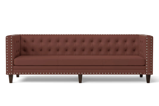 Rovigo 4 Seater Sofa Mauve Leather