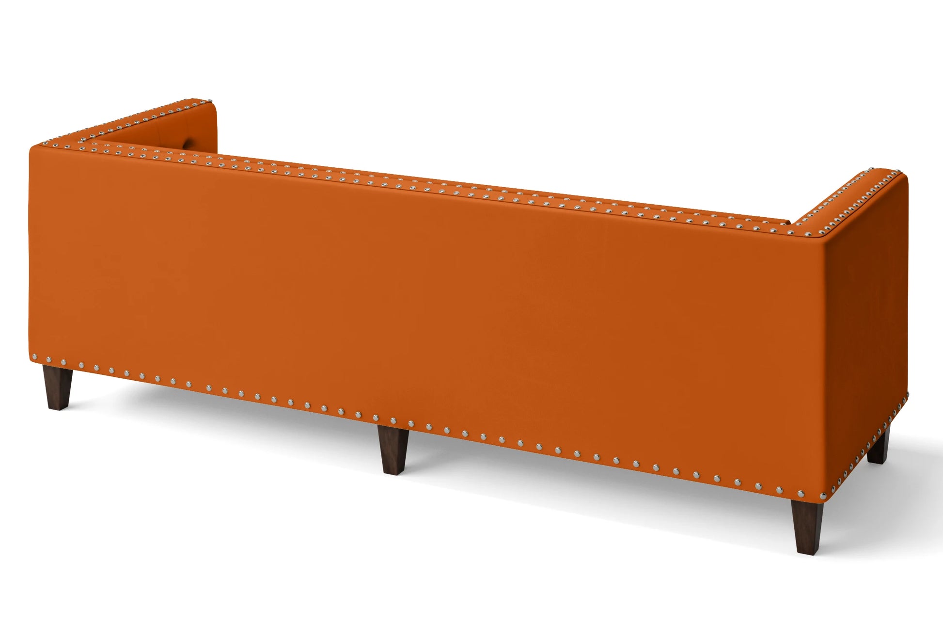 Rovigo 4 Seater Sofa Orange Leather