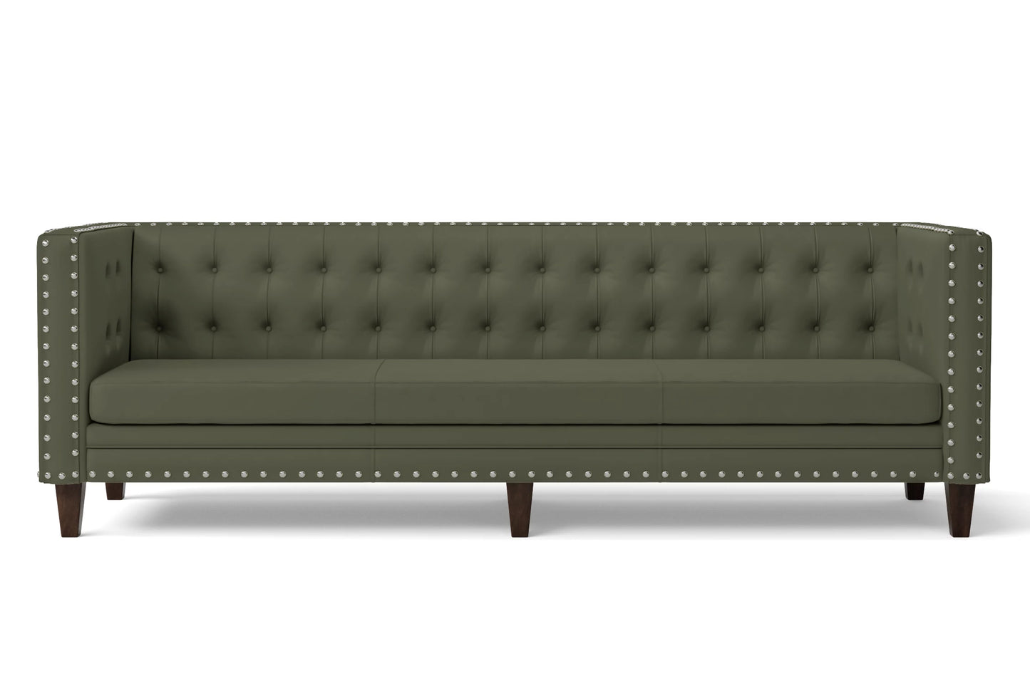 Rovigo 4 Seater Sofa Sage Leather