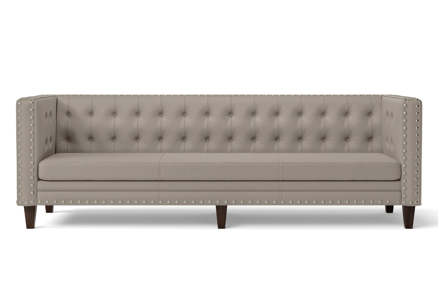 Rovigo 4 Seater Sofa Sand Leather