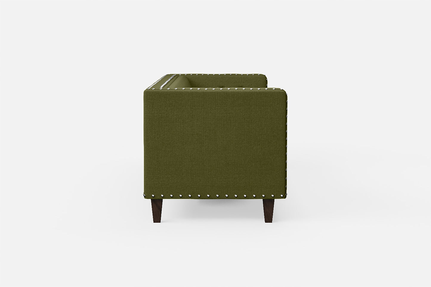 Rovigo 4 Seater Sofa Olive Linen Fabric