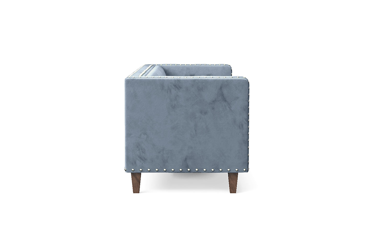 Rovigo 4 Seater Sofa Baby Blue Velvet