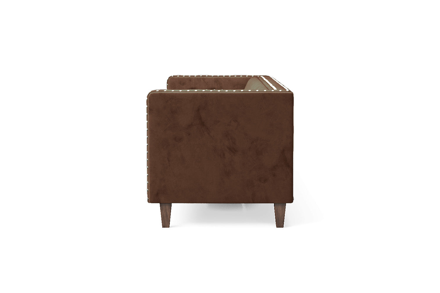 Rovigo 4 Seater Sofa Coffee Brown Velvet