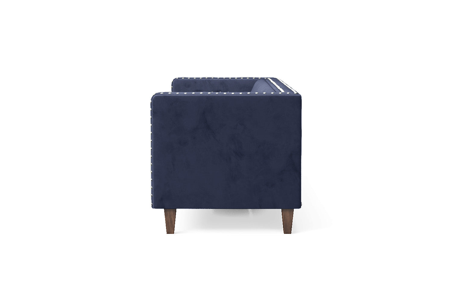 Rovigo 4 Seater Sofa Dark Blue Velvet