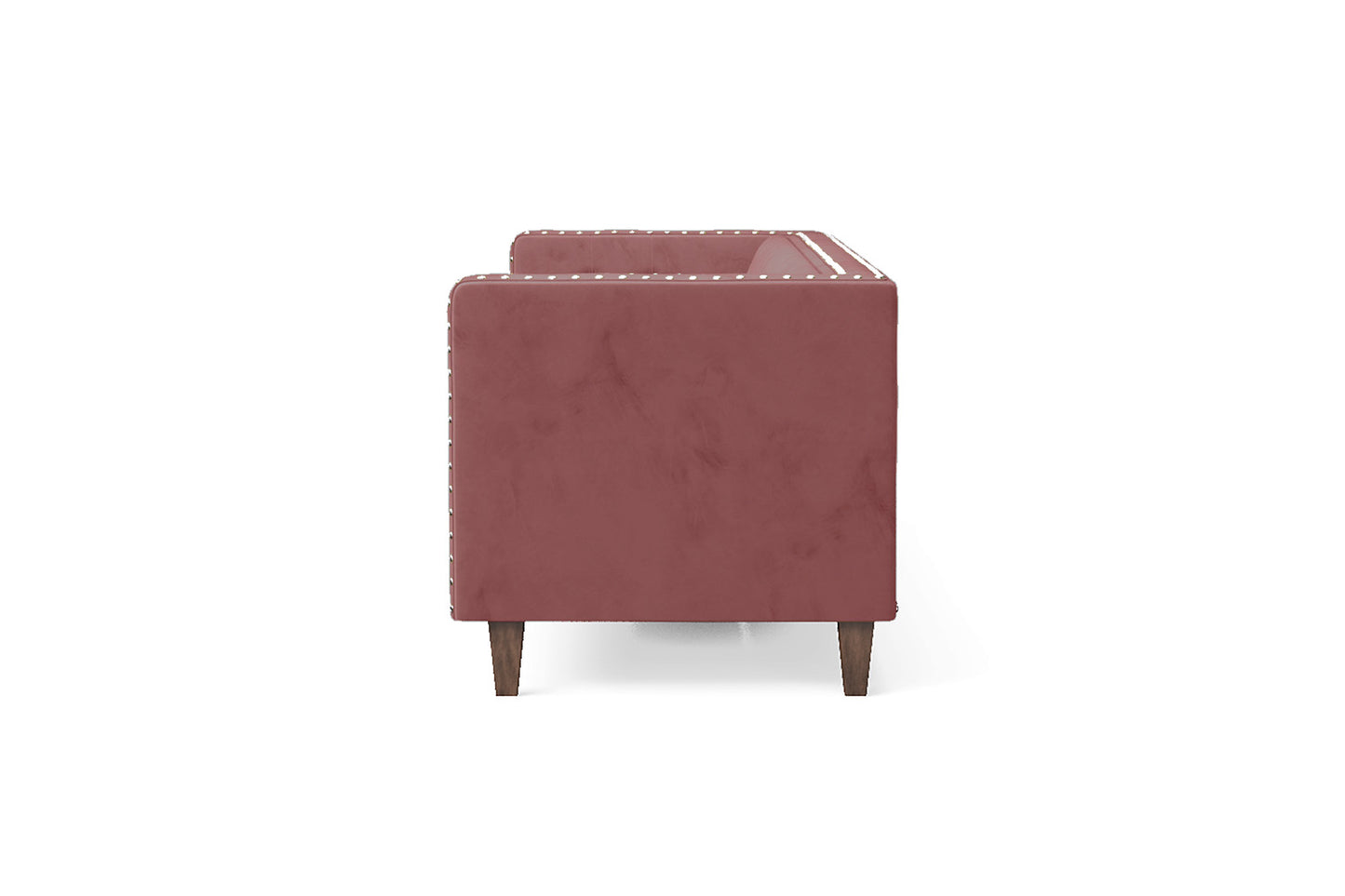 Rovigo 4 Seater Sofa Pink Velvet