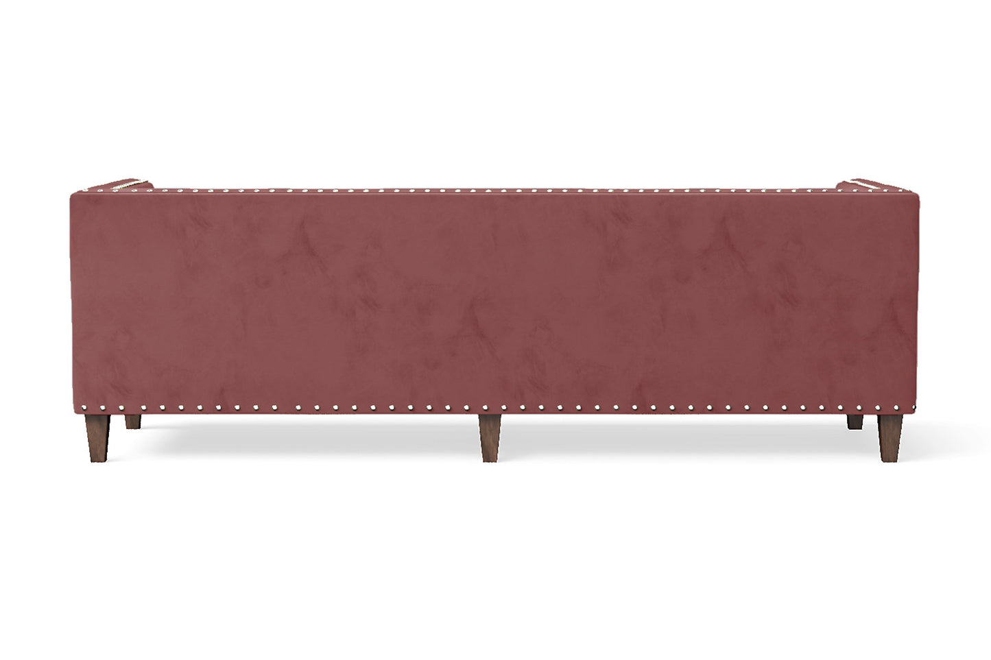 Rovigo 4 Seater Sofa Pink Velvet