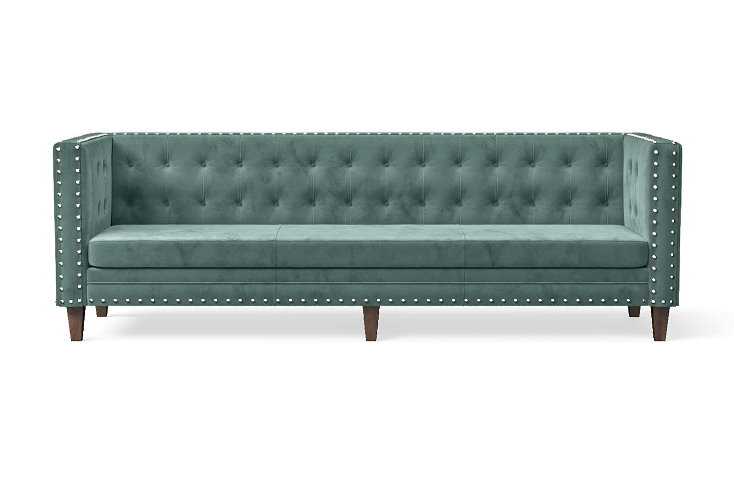 Rovigo 4 Seater Sofa Teal Velvet