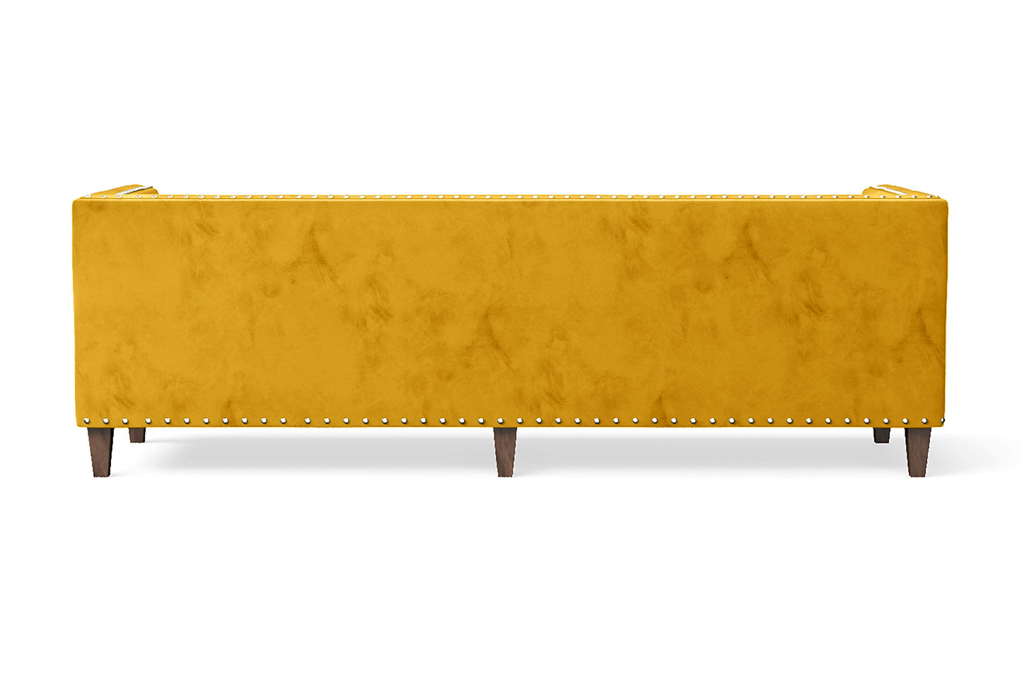 Rovigo 4 Seater Sofa Yellow Velvet