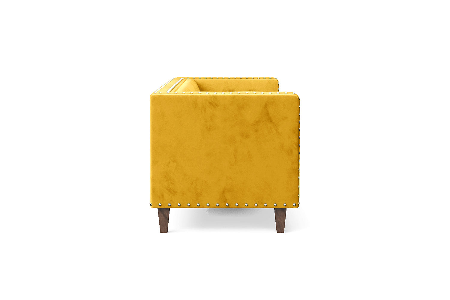 Rovigo 4 Seater Sofa Yellow Velvet