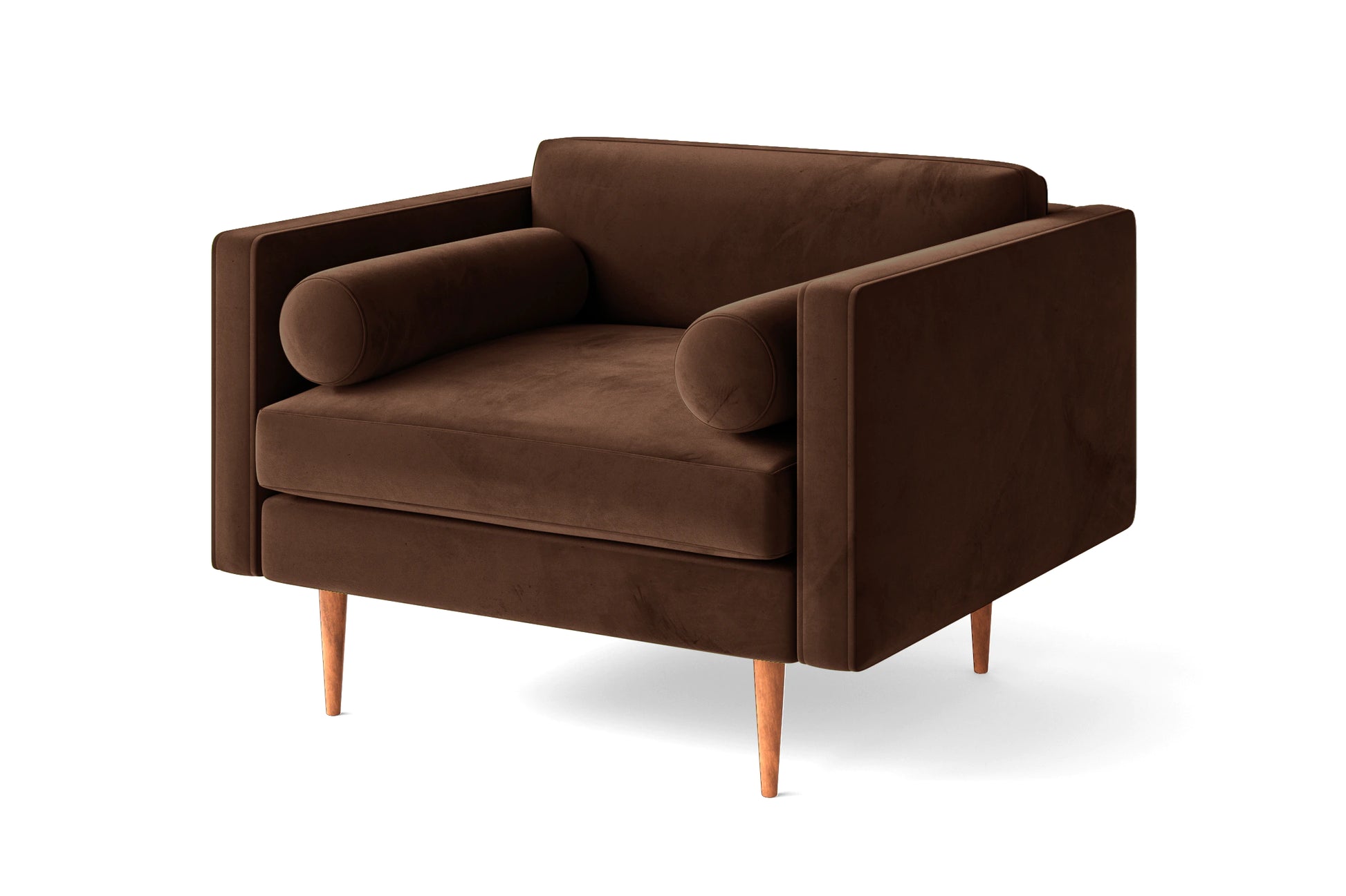 Salerno Armchair Coffee Brown Velvet