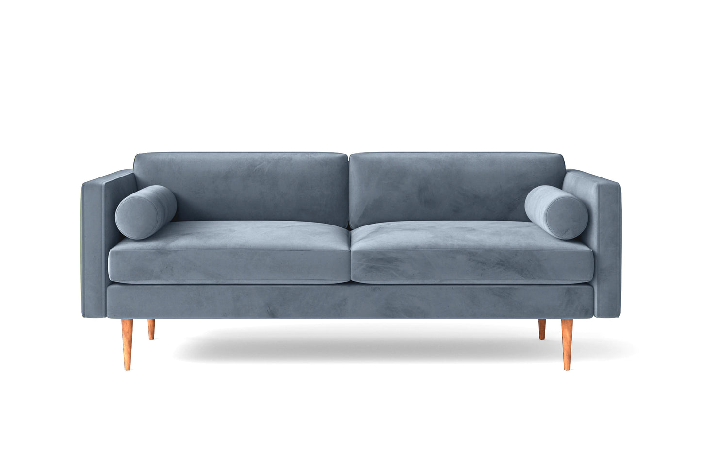 Salerno 2 Seater Sofa Baby Blue Velvet