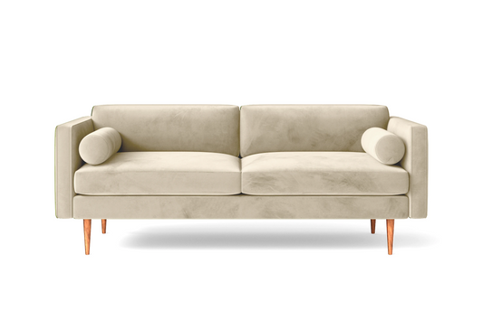 Salerno 2 Seater Sofa Cream Velvet