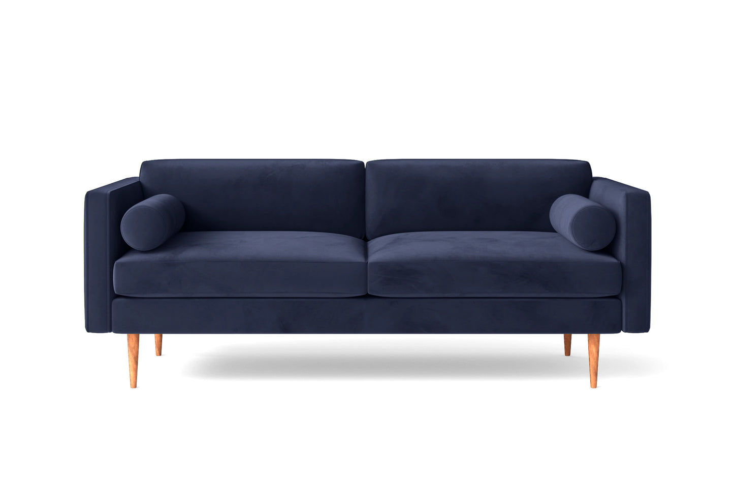 Salerno 2 Seater Sofa Dark Blue Velvet