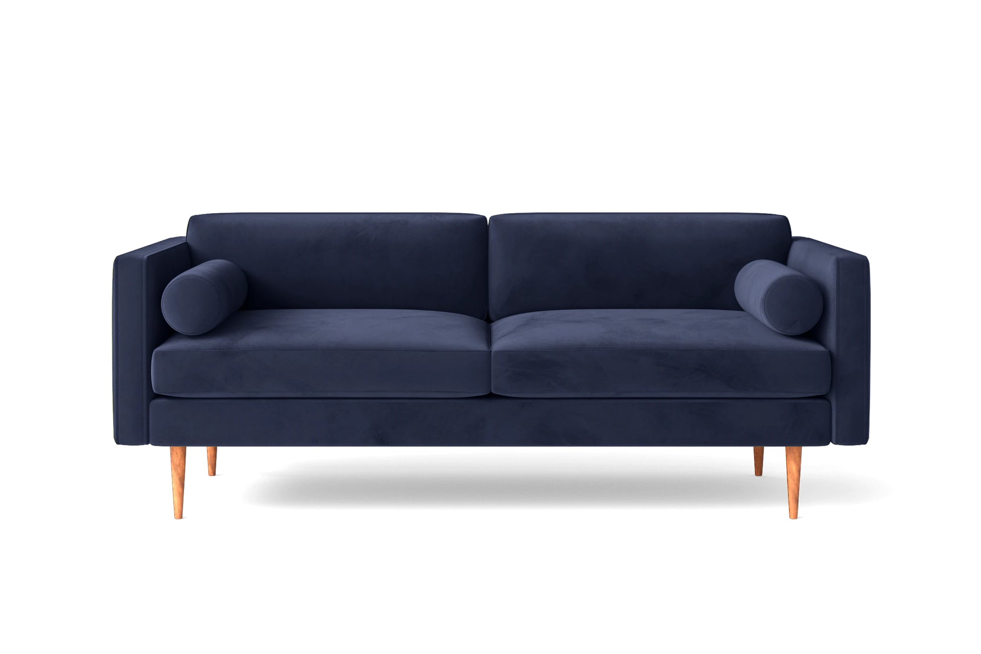 Salerno 2 Seater Sofa Dark Blue Velvet