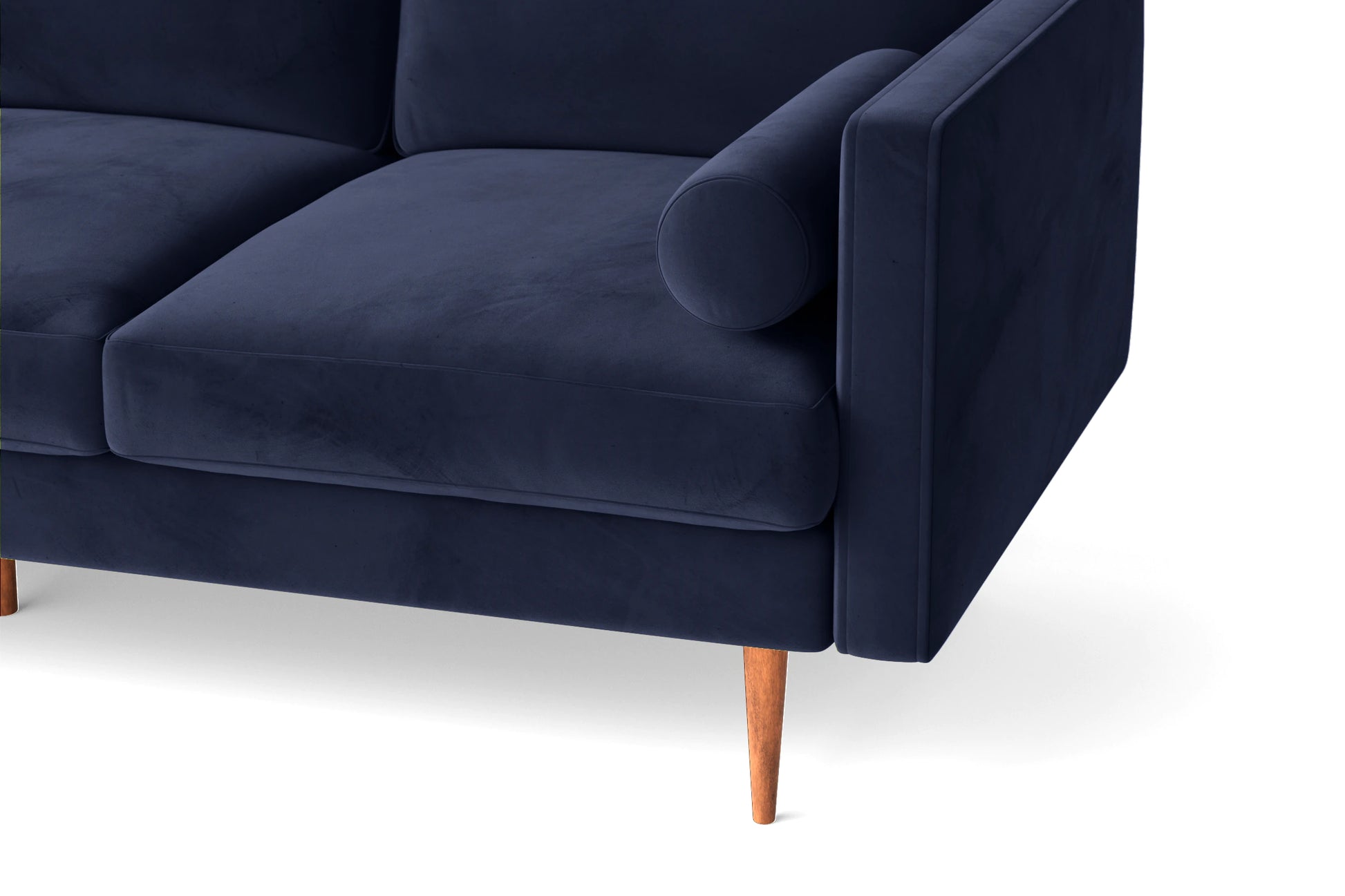 Salerno 2 Seater Sofa Dark Blue Velvet