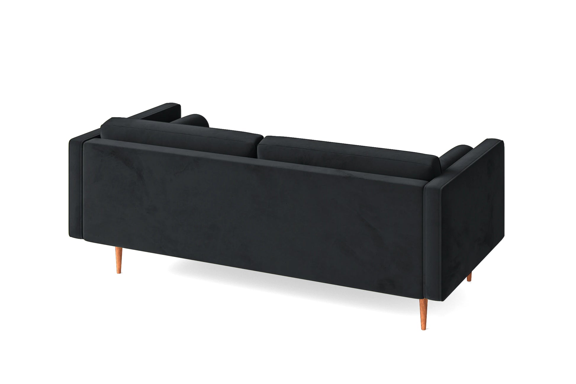 Salerno 2 Seater Sofa Dark Grey Velvet