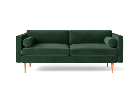 Salerno 2 Seater Sofa Green Velvet