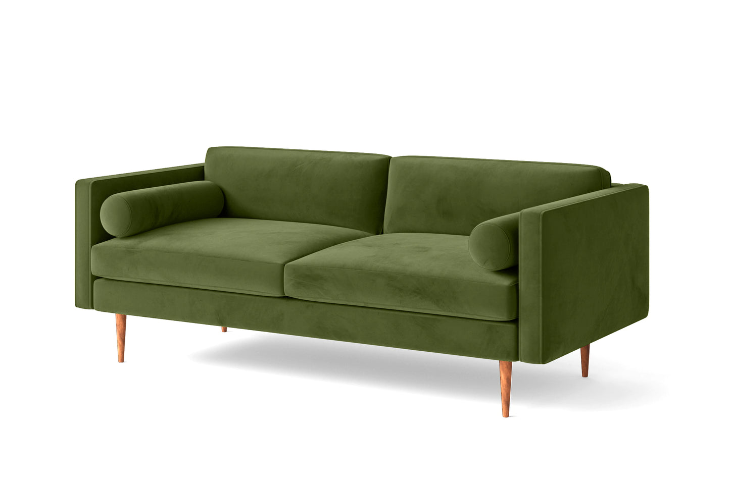 Salerno 2 Seater Sofa Lime Velvet