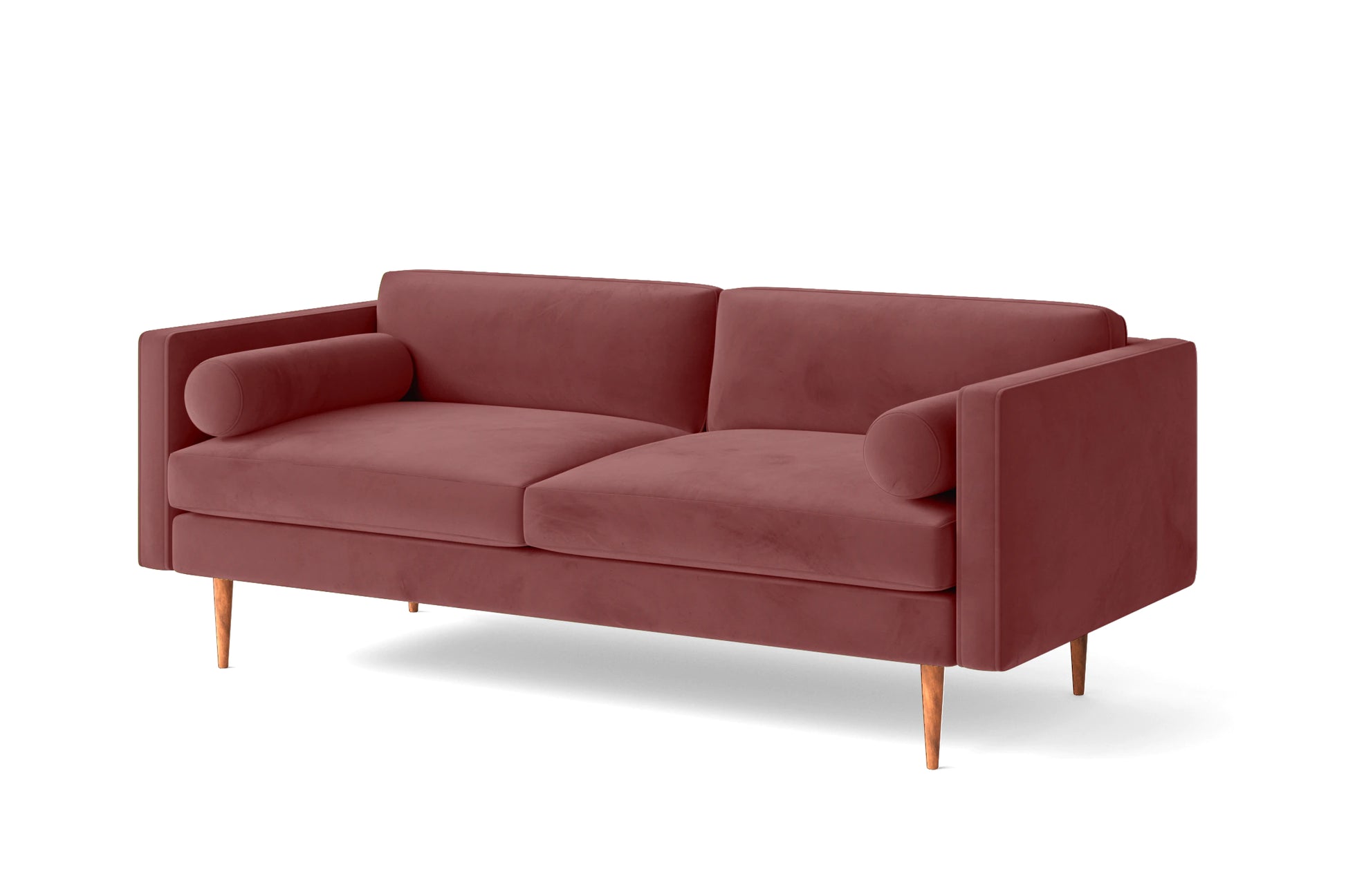 Salerno 2 Seater Sofa Pink Velvet