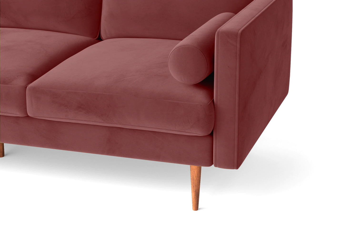 Salerno 2 Seater Sofa Pink Velvet