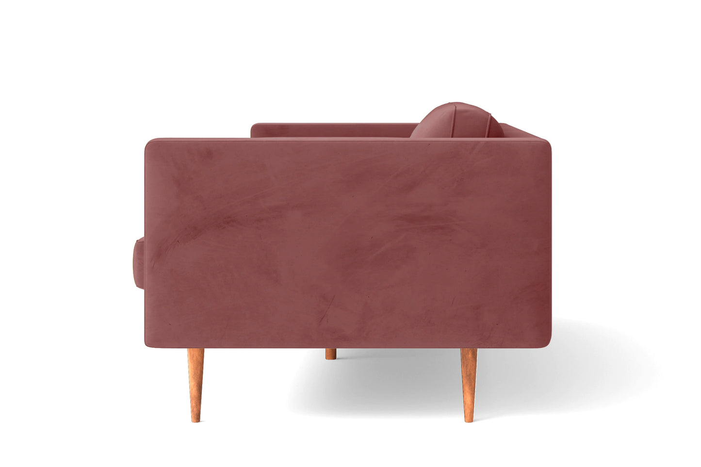 Salerno 2 Seater Sofa Pink Velvet