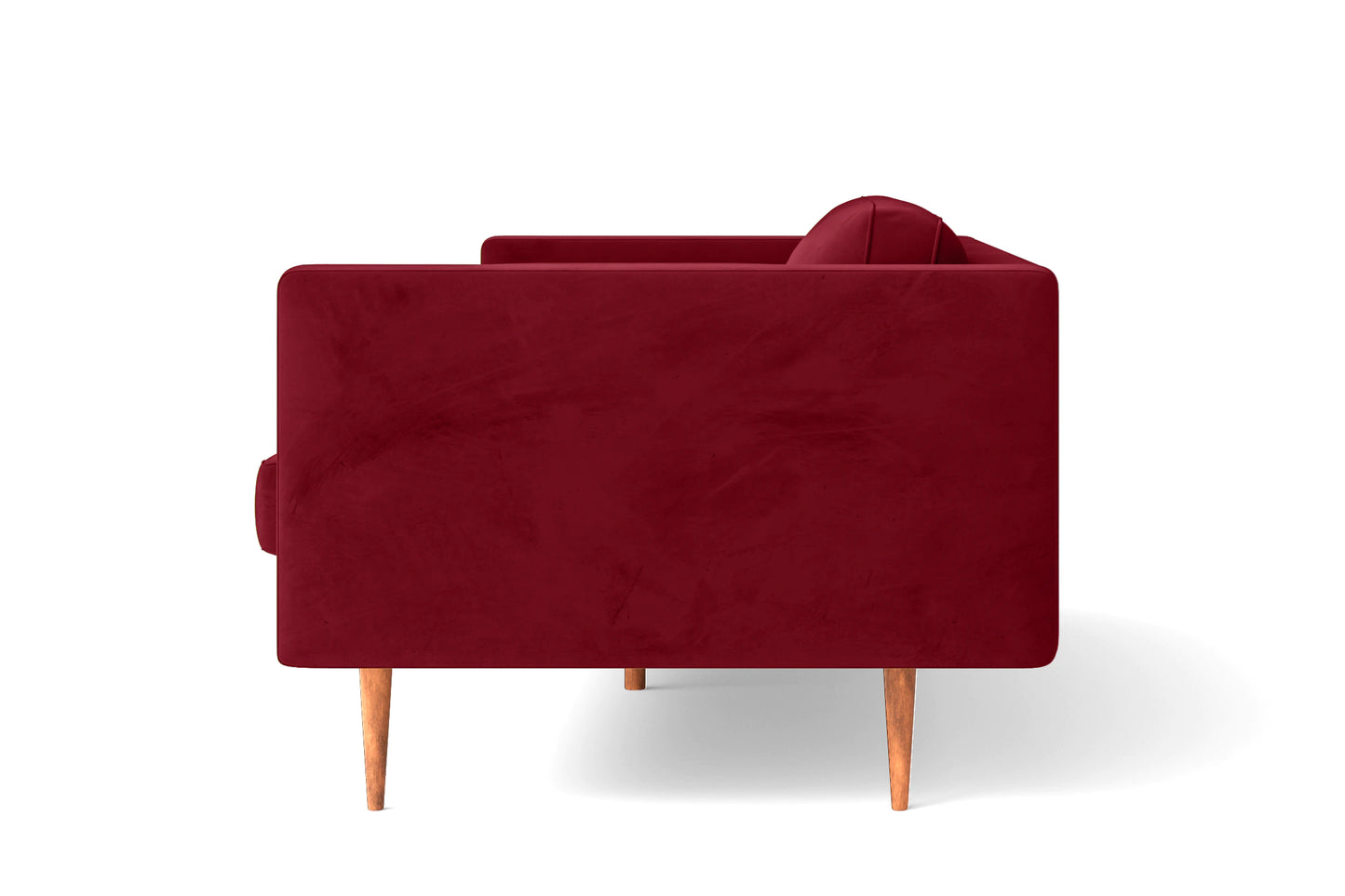 Salerno 2 Seater Sofa Red Velvet