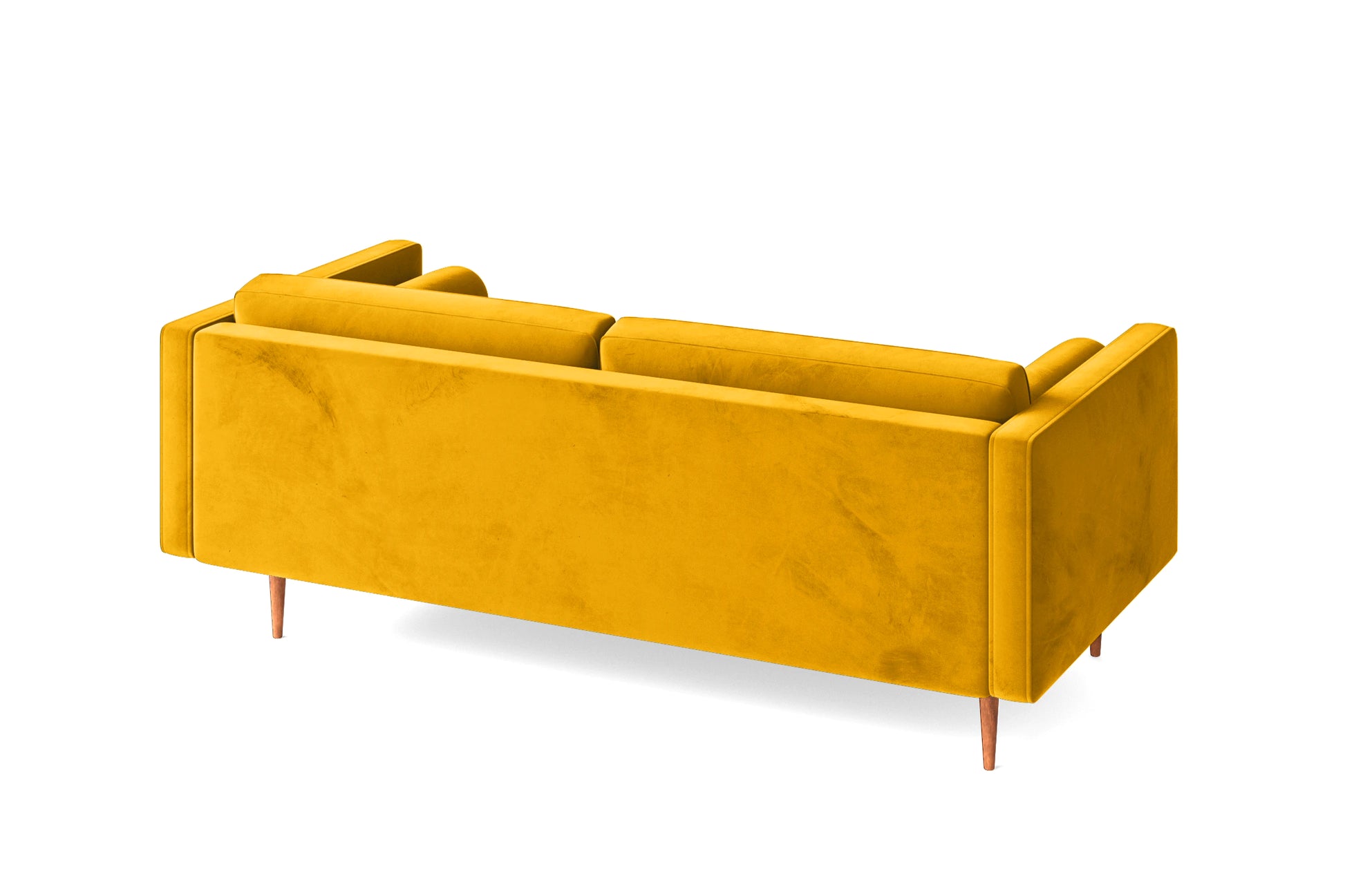 Salerno 2 Seater Sofa Yellow Velvet