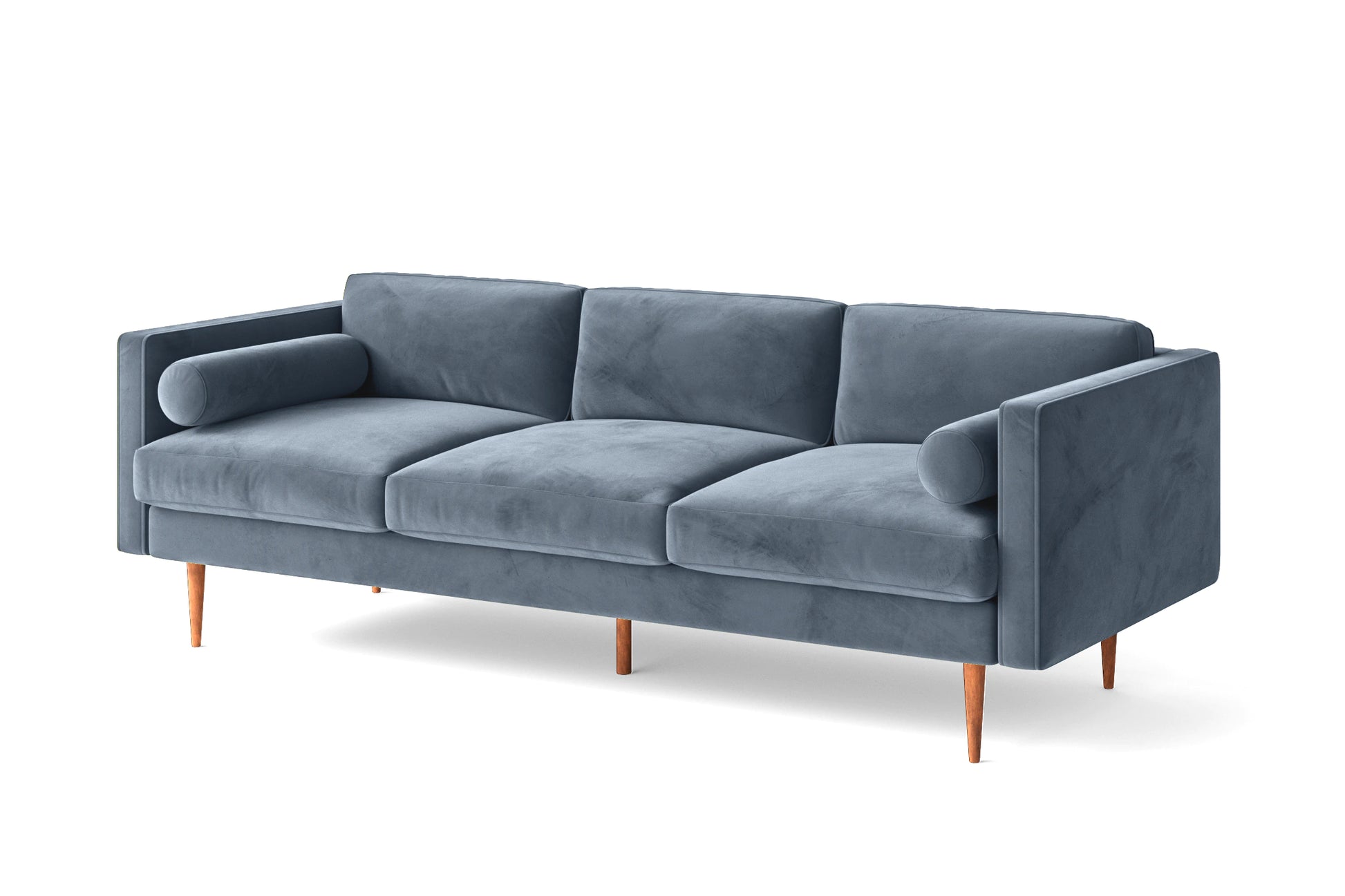 Salerno 3 Seater Sofa Baby Blue Velvet