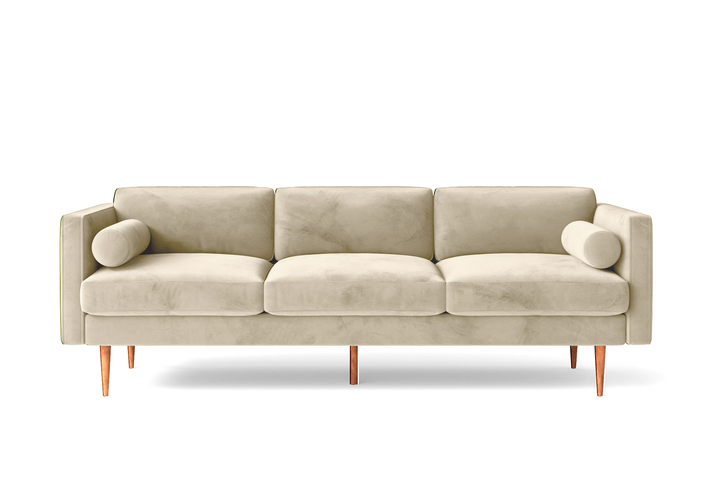 Salerno 3 Seater Sofa Cream Velvet