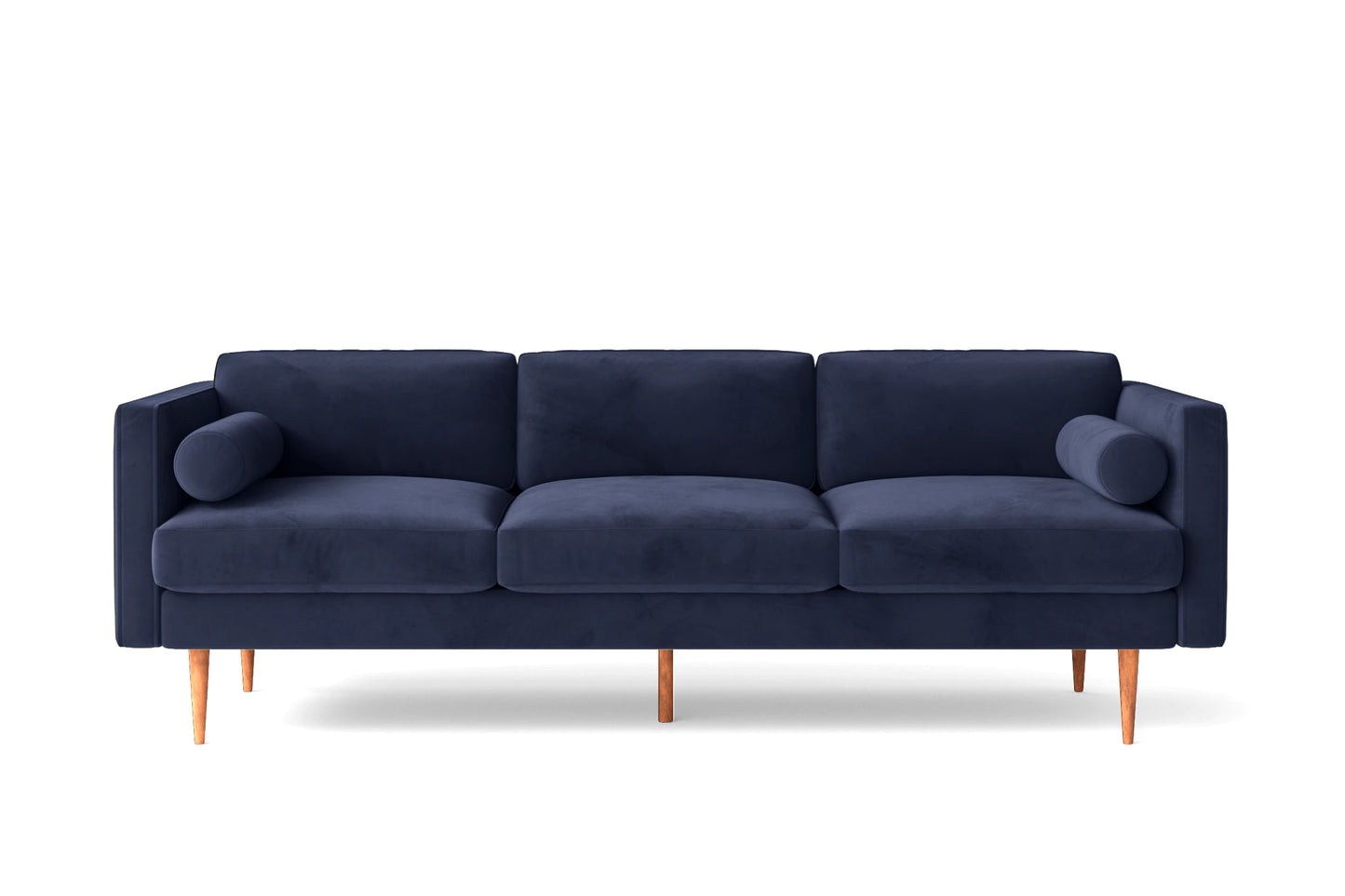 Salerno 3 Seater Sofa Dark Blue Velvet