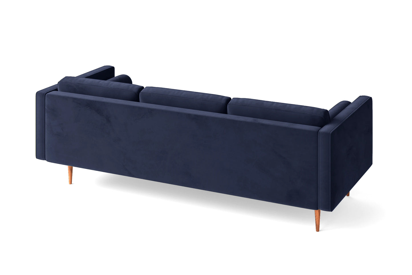 Salerno 3 Seater Sofa Dark Blue Velvet