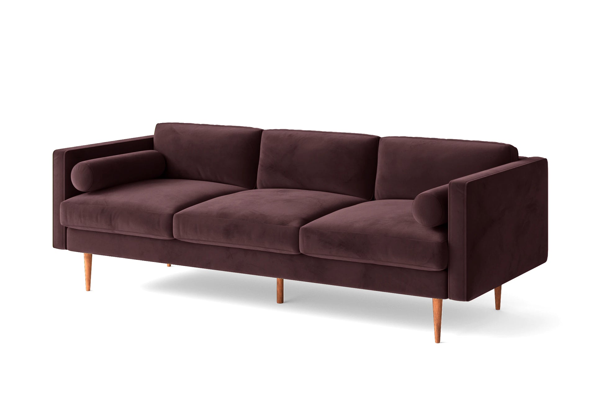 Salerno 3 Seater Sofa Grape Velvet