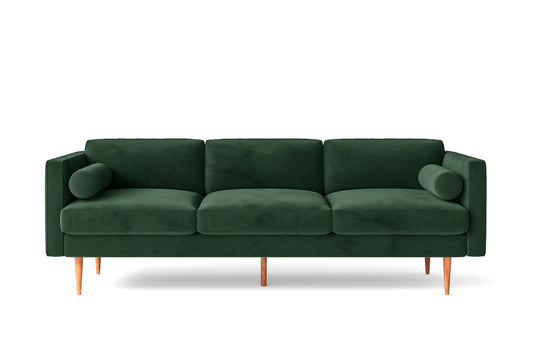 Salerno 3 Seater Sofa Green Velvet