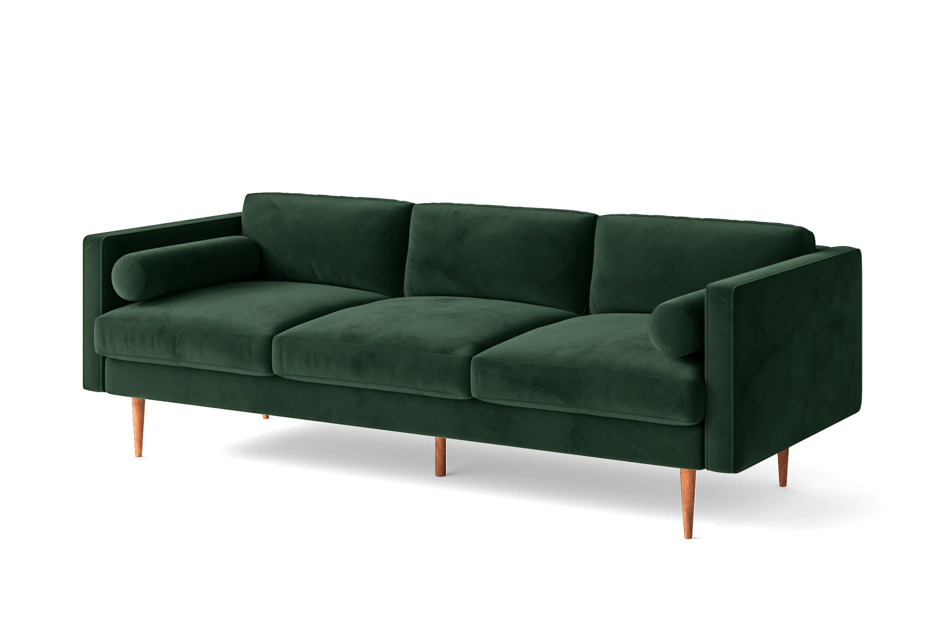 Salerno 3 Seater Sofa Green Velvet