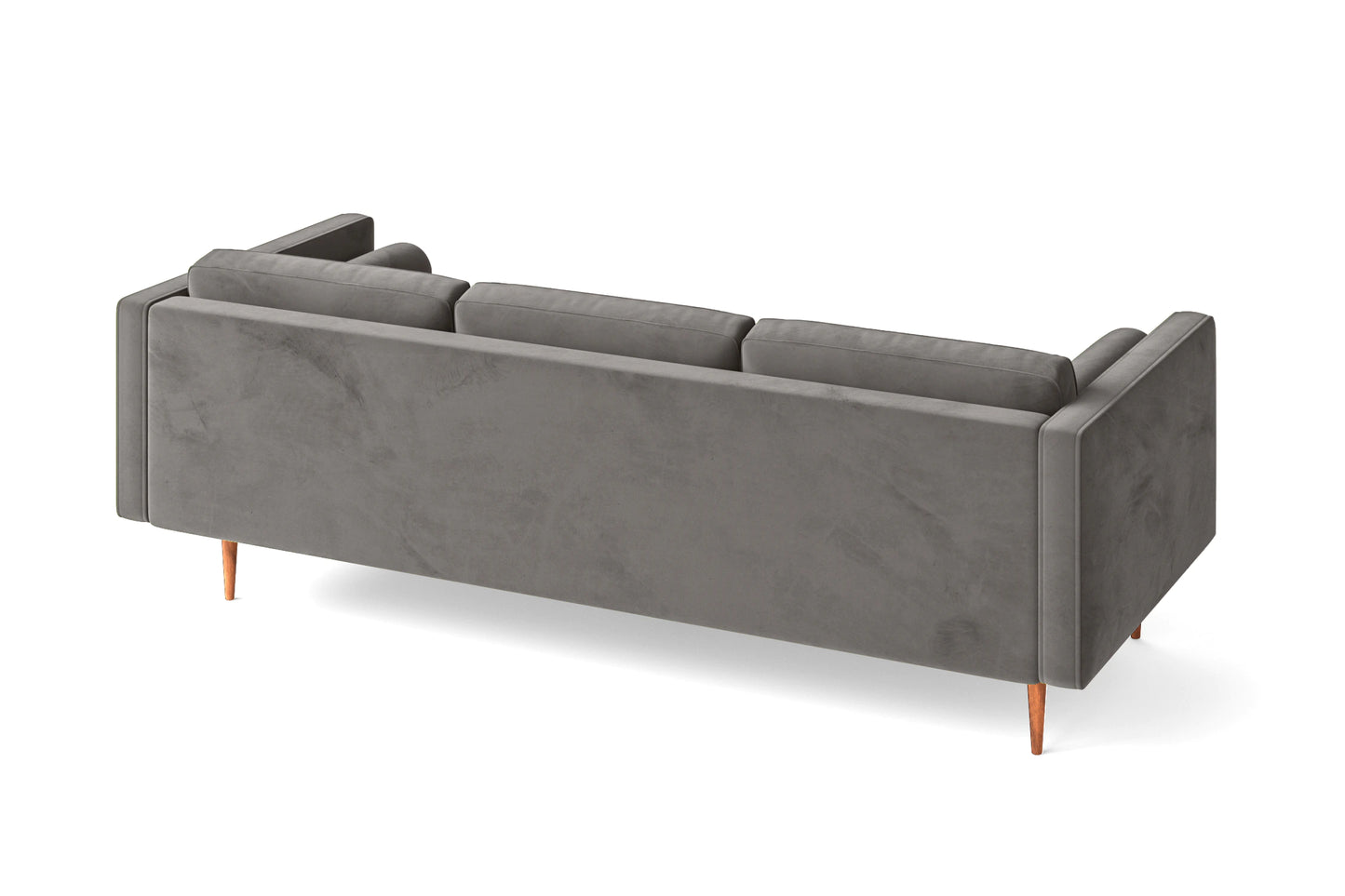 Salerno 3 Seater Sofa Grey Velvet