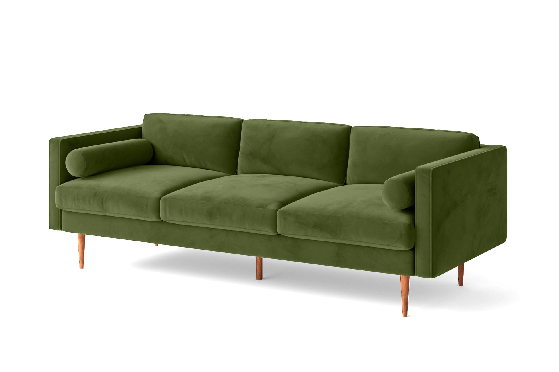 Salerno 3 Seater Sofa Lime Velvet