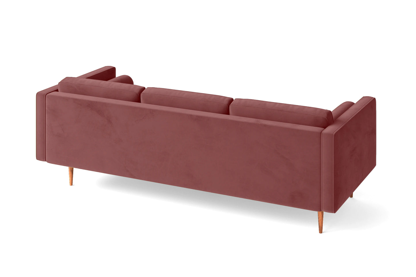 Salerno 3 Seater Sofa Pink Velvet