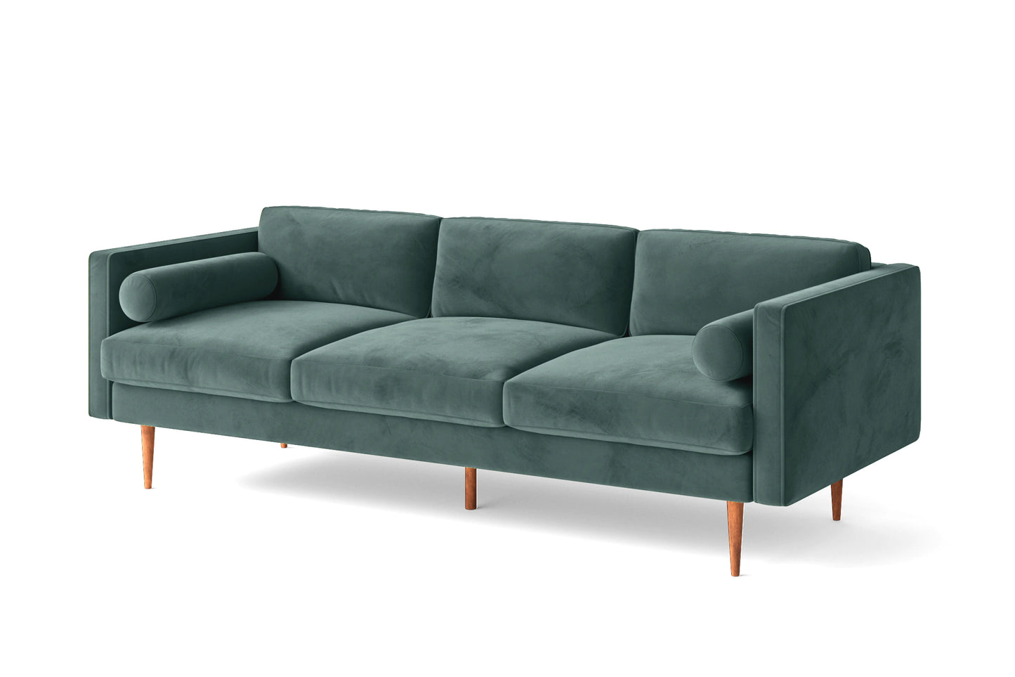 Salerno 3 Seater Sofa Teal Velvet