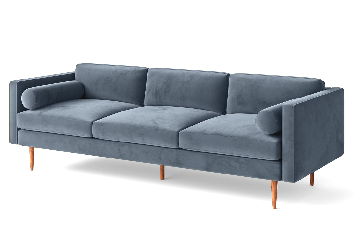 Salerno 4 Seater Sofa Baby Blue Velvet