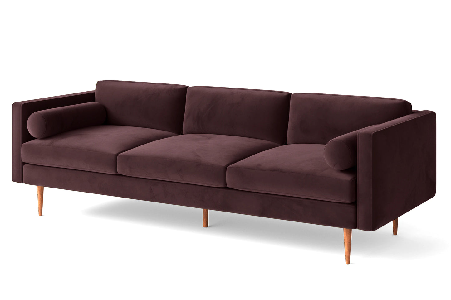 Salerno 4 Seater Sofa Grape Velvet